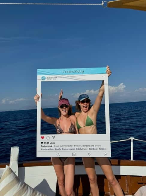 Corfu: Blue Lagoon and Cave Cruise with Drinks and Lunch - From Benitses Marina to the Ionian Sea, in a small group