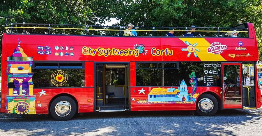 Corfu: City Sightseeing Hop-On Hop-Off Bus Tour - Starting at Corfu New Port, ticket redemption, and quick tips