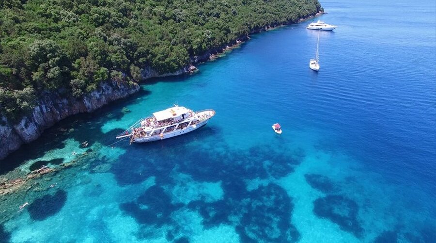Corfu: Day Cruise to the Blue Lagoon with Visit to Syvota - Syvota on the mainland: beaches, stores, and an actual village feel