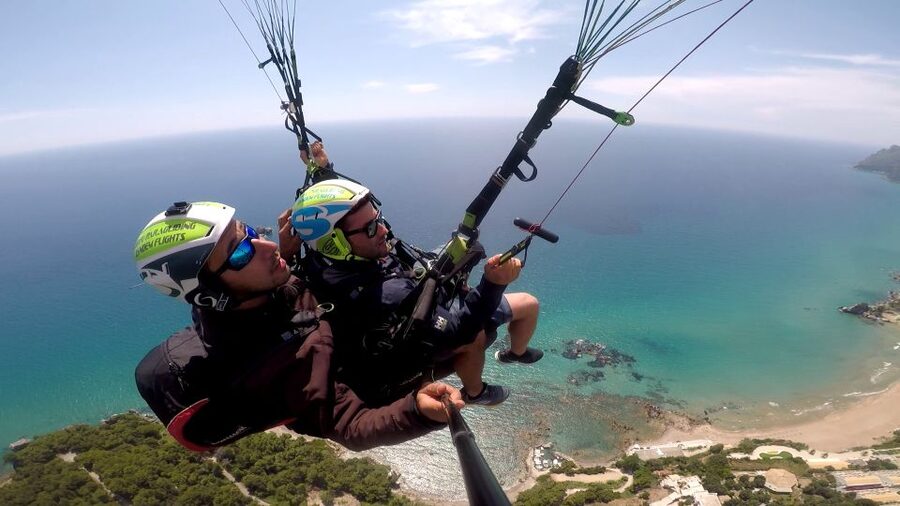 Corfu: Paragliding Tandem Flight Above Pelekas Town - Paragliding vs Paratrike: When Wind Changes the Plan