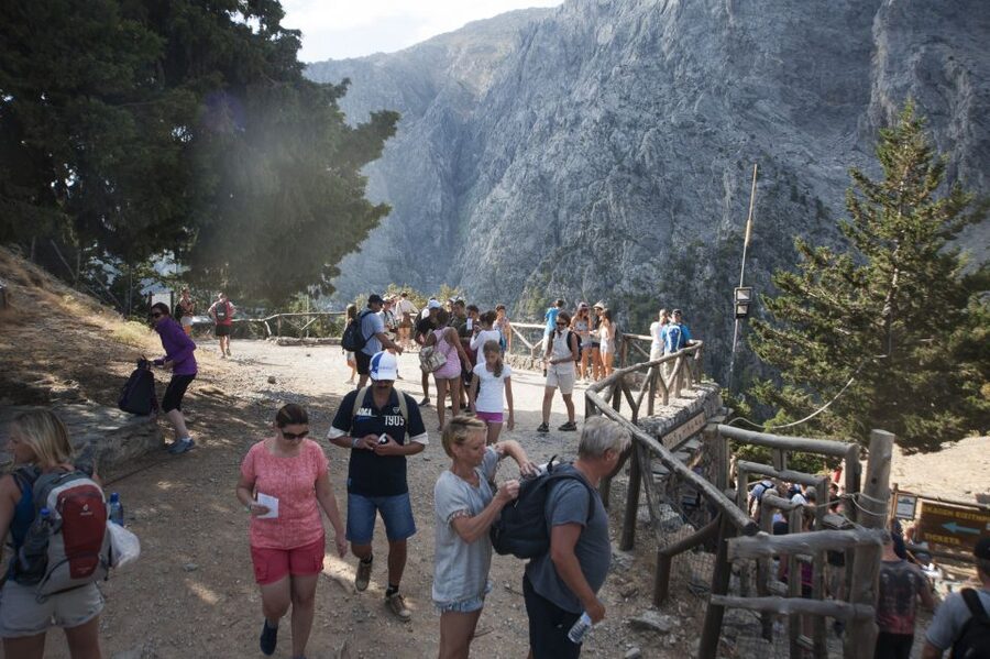 Crete: Samaria Gorge Hike - Xiloskalo to the trail proper, your first taste of the gorge