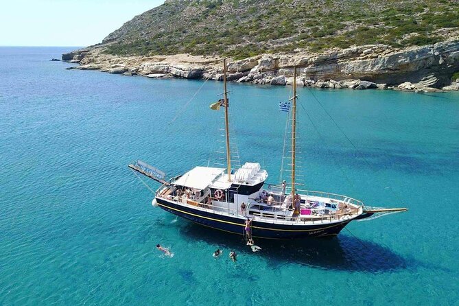 Daily Cruise - Koufonissia & Rina Cave - Rina Cave: Turquoise Water, Cave Swimming, and Jump Options