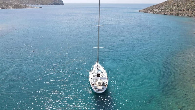 Dia Sailing Cruise With All-inclusive Meal And Drinks - Dia Island Arrival: Anchored Coves, Photos, and Time to Swim