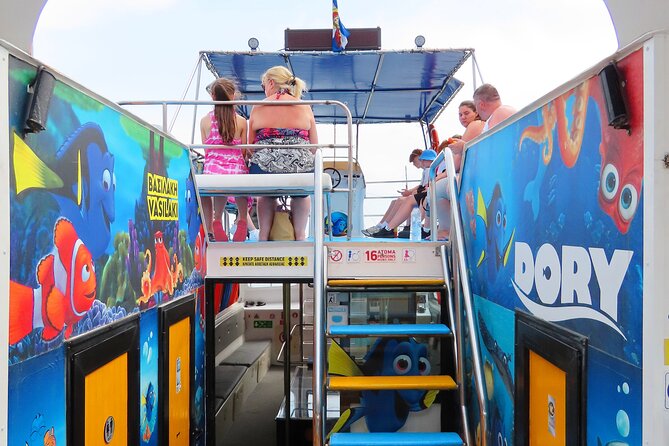 Dory's Glass Bottom Boat Adventure in Pserimos and Pserimos Beach - Avlakia Beach and the One-of-a-Kind Cargo Ship Wreck