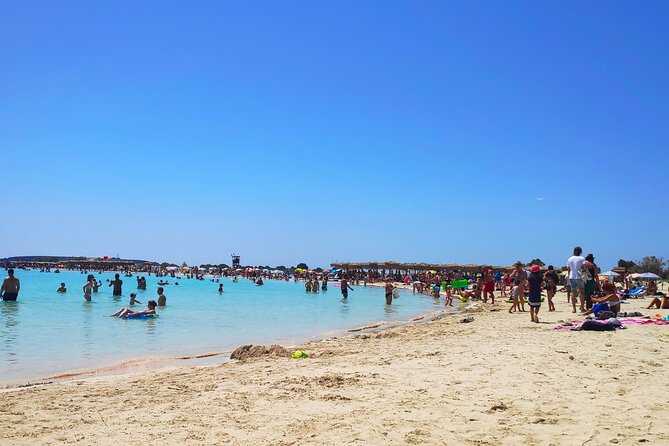 Elafonisi & Falasarna Small Group Tour from Chania w/snacks - Food, drinks, and beach support that make the day feel easy