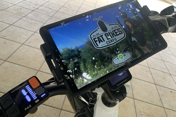 Electric Fat Bike Self Guided Tour Discover North Corfu - How the electronic guide helps you not get lost