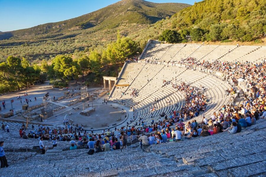 Epidaurus: Temple of Asclepius & Theatre with optional audio - Inside the theatre: how to experience the seating and acoustics
