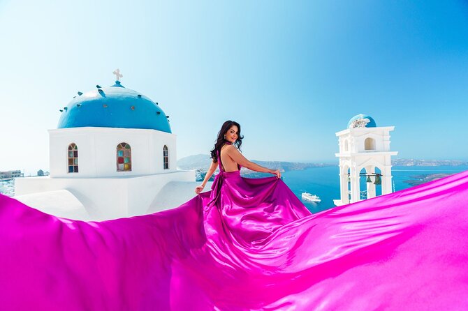 Exclusive Santorini Flying Dress Photoshoot with Pickup - Value Check: Is It Worth $169.38 in Santorini?