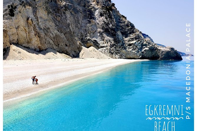 Explore Ionian Sea with its 50 shades of blue on Makedonia Palace - Egremni Beach: where the day turns into swim time