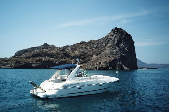 Explore Santorini’s volcano with Alex Private Boat Rental - The volcano stops that shape your entire day: Nea Kameni, hot springs, and Palea Kameni