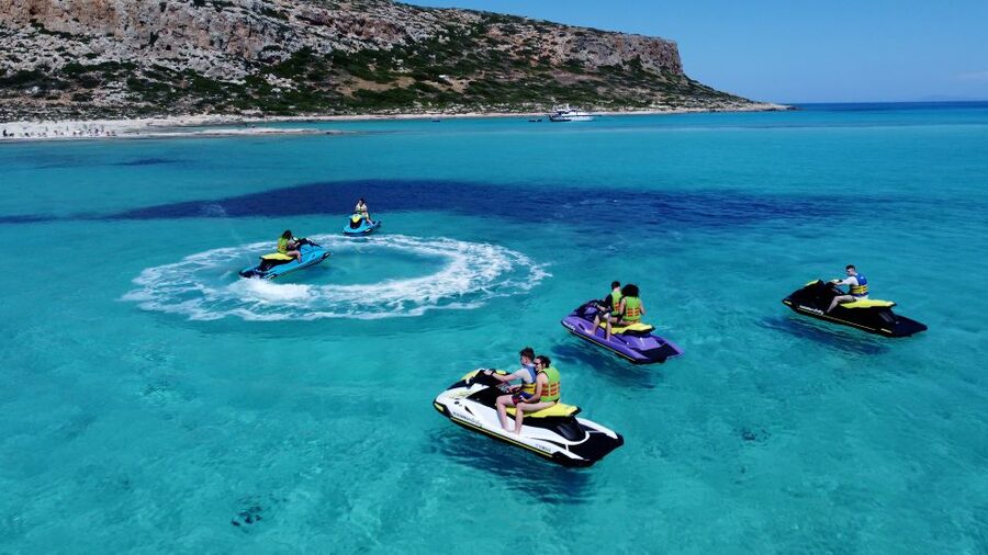 Falasarna: Jet Ski Safari to Balos Beach - The ride out to Balos Lagoon: 30–40 minutes of adrenaline with guided positioning