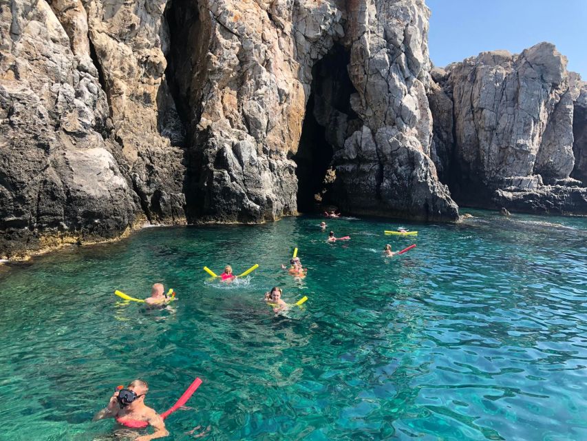 Faliraki: Boat Trip to Afantou Caves, Antony Quinn, Ladiko - Afandou Caves stop: short, scenic, and good for first-timers