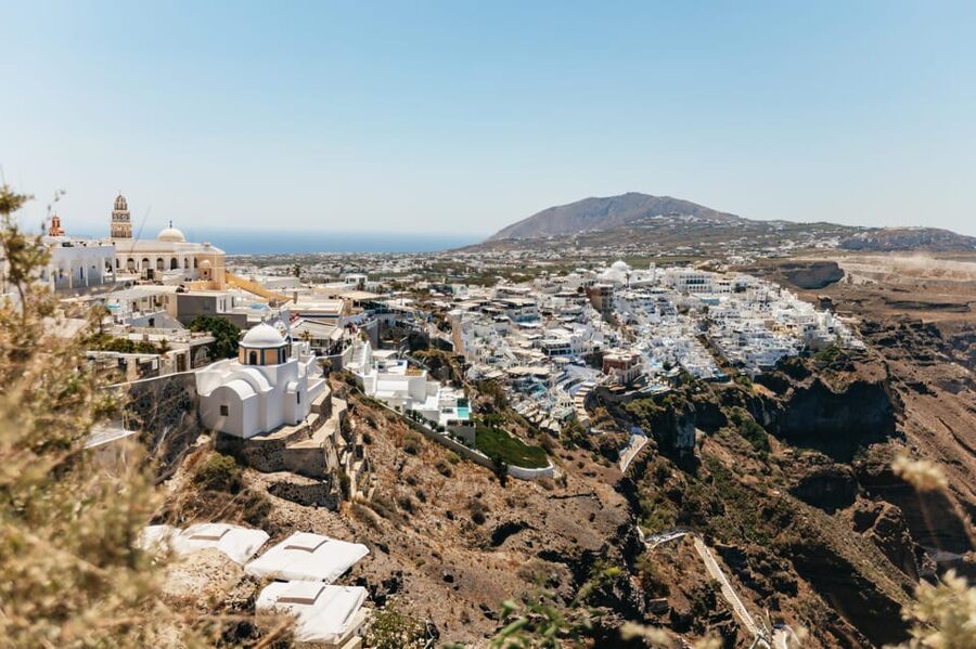 Fira: Guided Foodie Walking Tour with Tastings - Starting in Firostefani, then aiming at the Blue-Domed Church