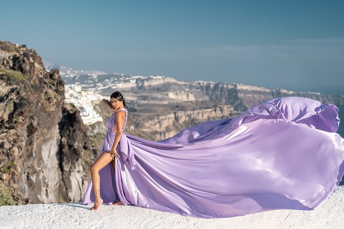 Flying Dress Photo © Photoshoot in Santorini: Express Package - Logistics That Matter: Mobile Ticket, Private Group, and Being Ready