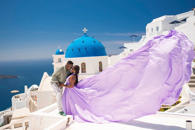 Flying Dress Photoshoot in Santorini - Getting the Most Out of Your Photoshoot (Without Overthinking It)