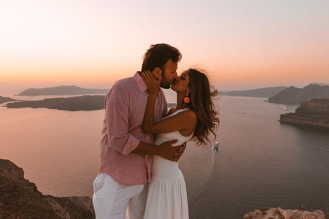 Flying Dress Santorini Photoshoot - The Oia photo route: marble streets, castle steps, and Blue Domes views