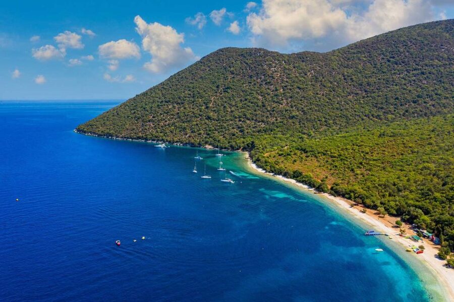From Argostoli: Kefalonia Shore Excursion Highlights Tour - Agia Efimia Waterfront Break, Then Myrtos Beach for the Big Ending