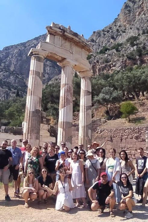 From Athens: Delphi Day Trip & Arachova Village Stop - Delphi Archaeological Site: Temple of Apollo, Omphalos, and the big monuments