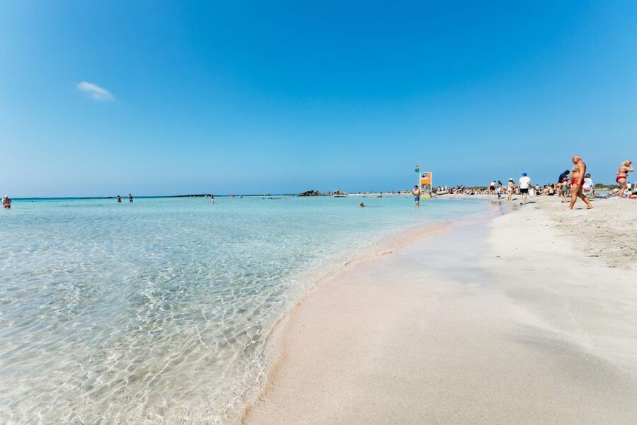 From Chania: Day Trip to Elafonisi Island Pink Sand Beach - Swimming in Crystal Water: Comfort Tips for a Protected, Sunny Day