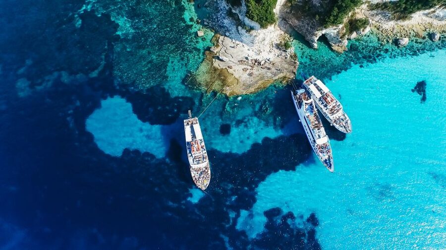 From Corfu: Day Cruise to Paxos, Antipaxos, and Blue Caves - The Blue Caves of Paxos: photo stops and what you are really seeing