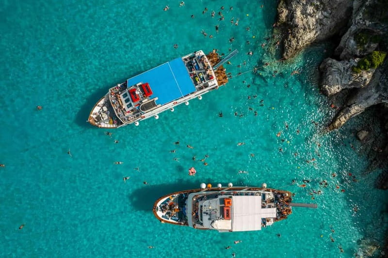 From Corfu: Day Cruise to Paxos, Antipaxos, & the Blue Caves - Gaios on Paxos: where free time actually works