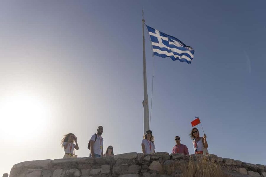 From Cruise Port: The Acropolis & Athens Highlights Tour - Entering the Acropolis from the south to dodge the worst crowds