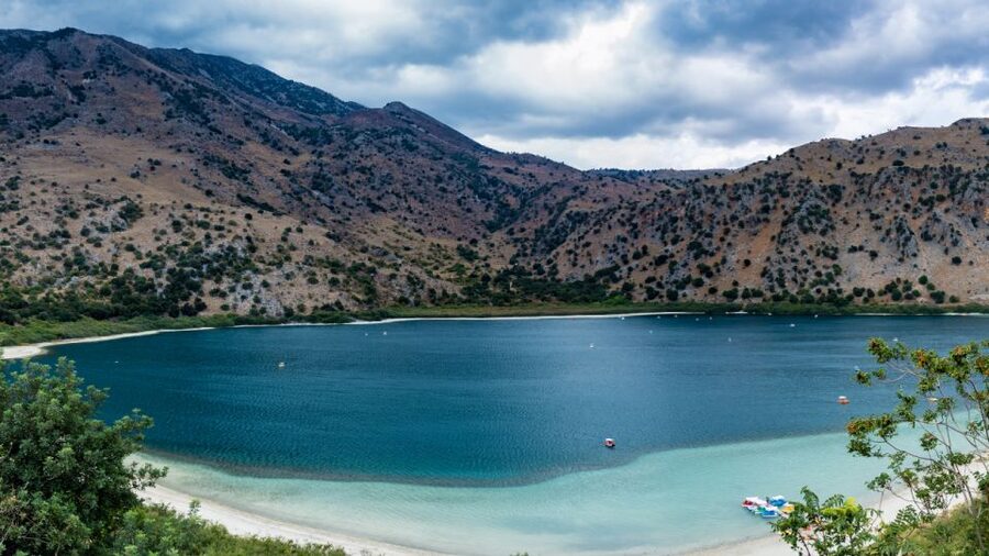 From Heraklion: Chania Town, Kournas Lake, and Rethymno Tour - Kournas Lake: clear water, mountain views, and optional pedal boats