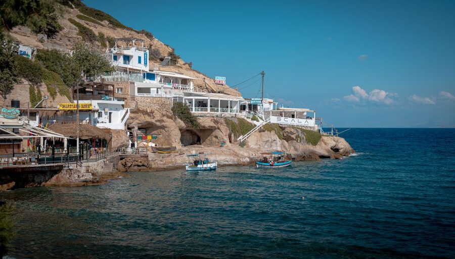 From Heraklion: Day Trip to Matala Hippie Beach and Caves - Town time at Matala: colorful streets, easy wandering