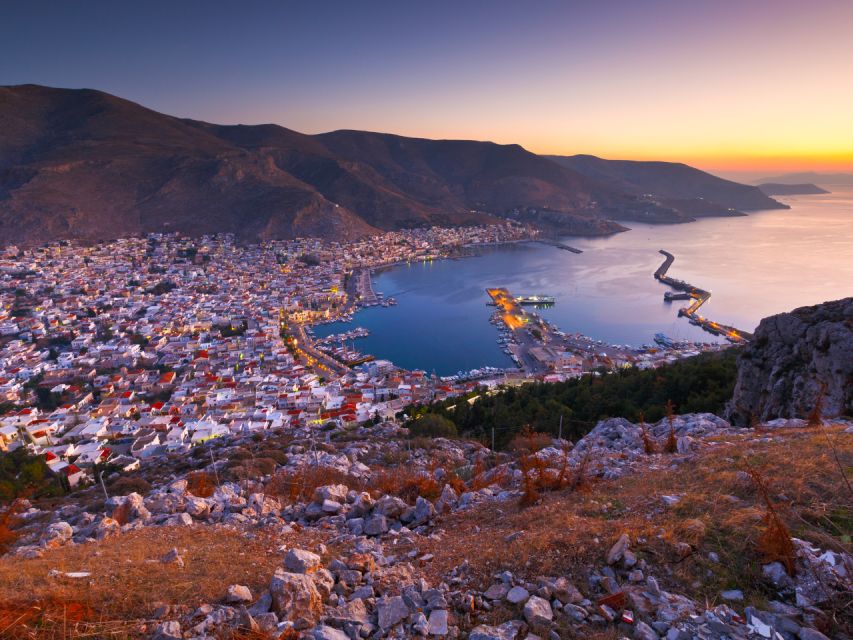 From Kos: 3-Island Boat Trip with BBQ & Water Slide - Lunch on board: souvlaki, Greek salad, and vegetarian options