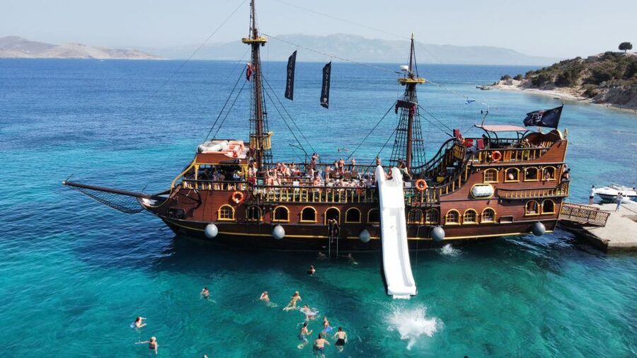 From Kos: 3-Island Pirate Cruise with Lunch and Waterslide - Weather and the reality of island schedules