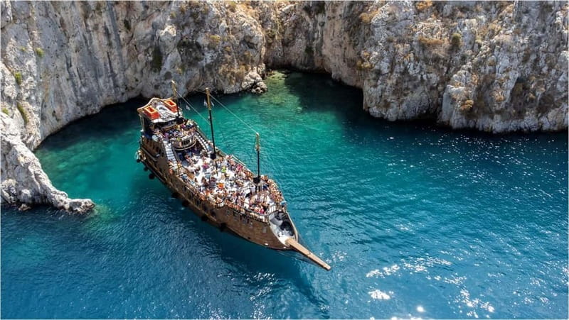 From Kos:A full day cruise in the newest luxury vessel! - Pserimos Island: free time for swimming, beach time, and a quick taste of island life
