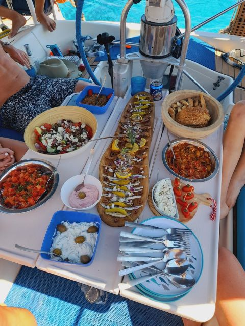 From Milos: Guided Day Cruise to Kleftiko With Lunch - Marion’s lunch: local Greek cooking plus unlimited drinks on the water