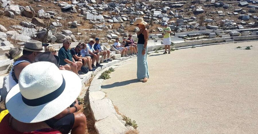 From Mykonos: Ancient Delos Tour - Getting to Delos from Mykonos, right at 9:15
