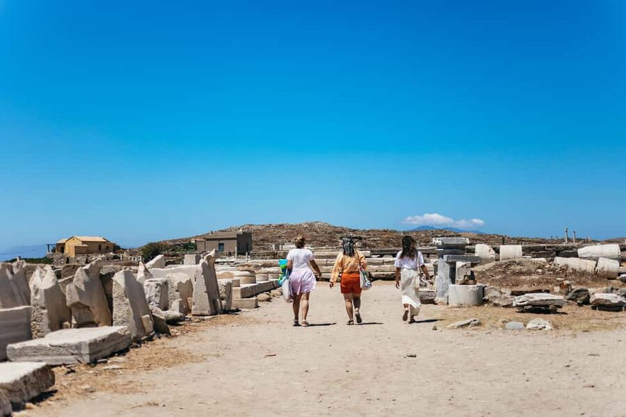 From Mykonos: Cruise to Delos and Rhenia with Lunch - The boat vibe: from relaxed cruise to party on the top deck