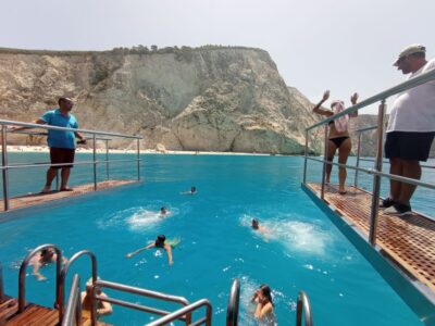 From Nydri: Boat to Kefalonia and Ithaki with Swim Stops
