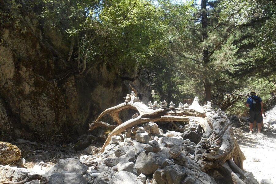 From Rethymno/Chania: Imbros Gorge Hike - The Imbros Gorge hike: 8 to 9 km of downhill cliffs and narrow passages