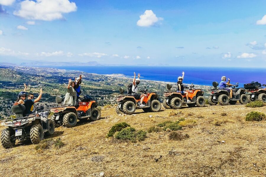 From Rethymno: Half-Day Quad Bike Safari - The Route Plan: Maroulas Mountain Ride, Coffee with Lake Views, Prassies Snacks