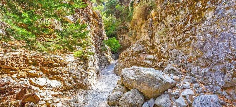 From Rethymno: Imbros Gorge & Libyan Guided Sea Tour - Imbros Gorge: a shorter hike than Samaria, with big moment-to-moment scenery