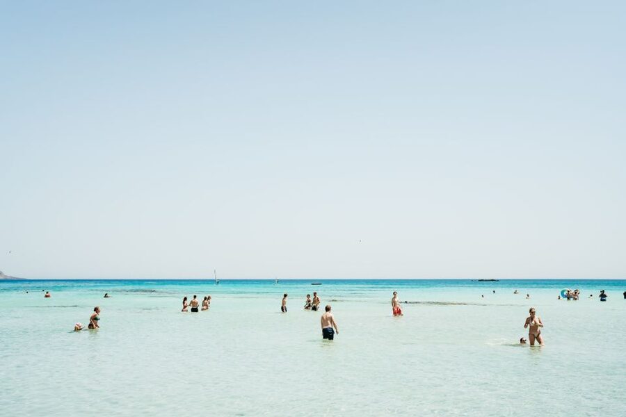 From Rethymno/Kavros: Elafonissi Pink Sand Beach Tour - The return stops: traditional village food and a cave moment