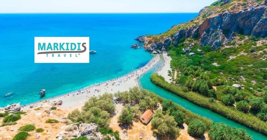 From Rethymno: Kourtaliotiko, Preveli Palm Beach, & Damnoni - Southern Crete in one day: Damnoni, Preveli, Plakias, and Kourtaliotiko Gorge