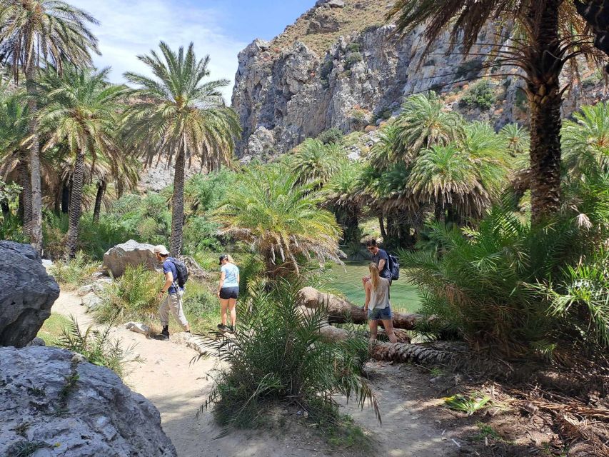 From Rethymno: Kourtaliotiko, Preveli Palm Beach, & Damnoni - Plakias: lunch potential and a seaside town break