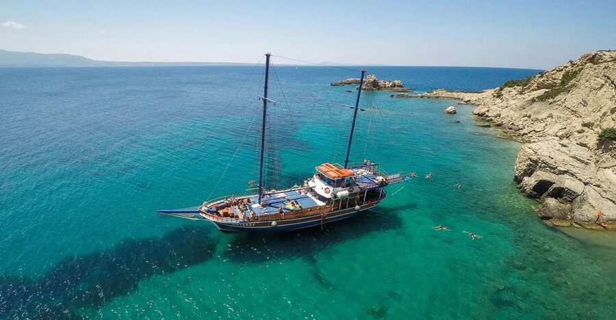 From the Port of Kos: Full Day Boat Cruise to 3 Islands - Pserimos Island Hour for Independent Time, Plus a Cash Tip