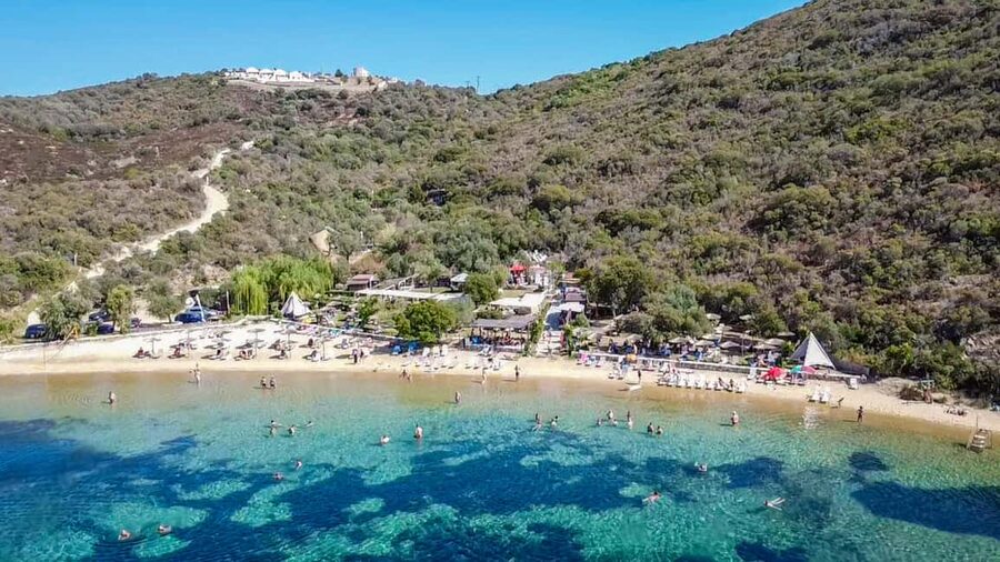 From Thessaloniki: Halkidiki Blue Lagoon Cruise with Lunch - Ammouliani Village: Quick Walk, Island Atmosphere, and Flex Time
