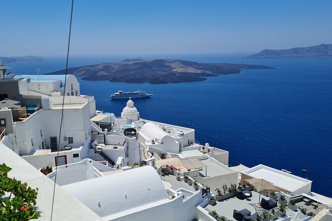 Full-Day Private Tour of Santorini Caldera & The Most Famous Sightseeing - Perissa Black Sand Beach: Swim Time and Beach-Bar Energy