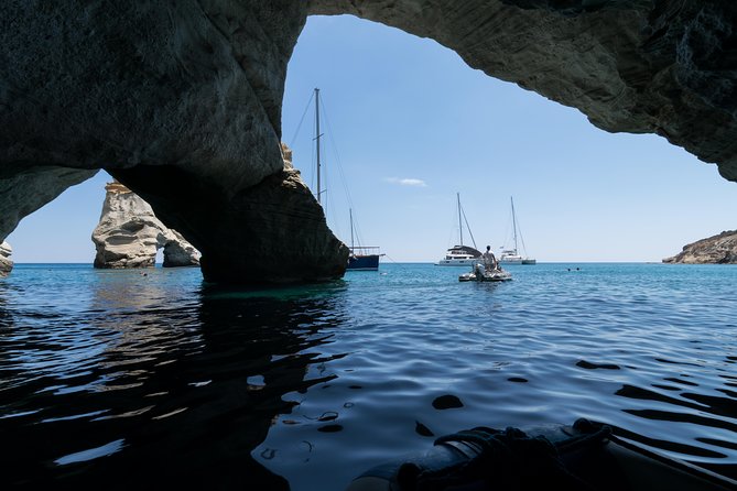 Full day sailing cruise on the West side of Milos island - Kleftiko: The Main Event, Caves by Dinghy, and Optional Cliff Jumping
