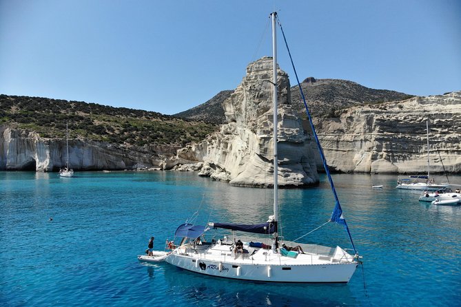 Full day sailing cruise on the West side of Milos island - Agathia Beach Stop: A Simple Swim With On-Board Breakfast
