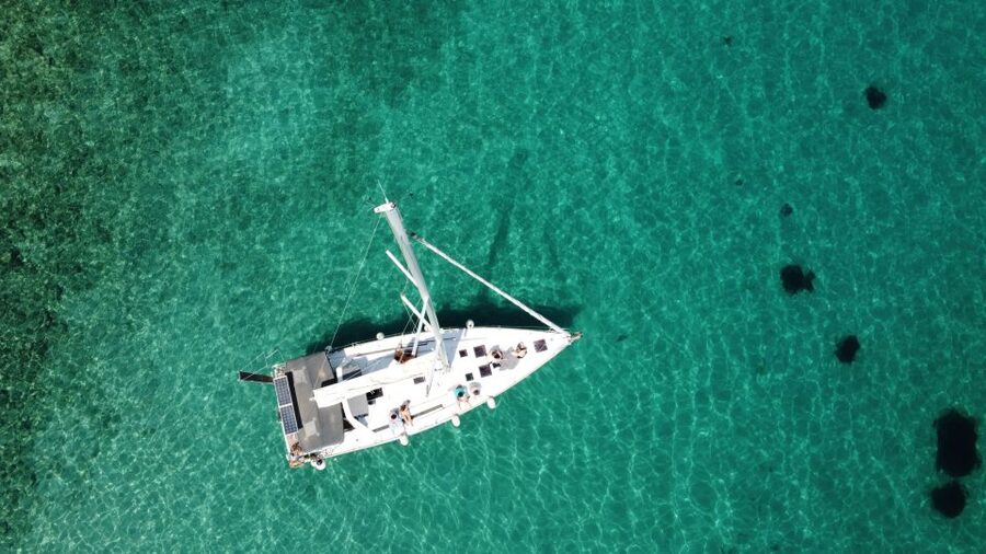 Gouvia: Corfu Island Sailing Trip with Snack and Soft Drinks - Blue Caves: scenic views plus a swim near the cave area