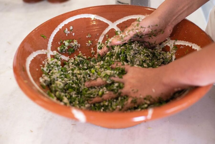 Greek Cooking Class with a Local Chef, Wine, & Meal in Drios - Welcome aperitif: Greek wine, souma, and the meal story