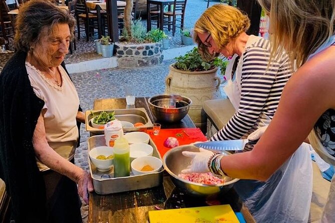 Greek Cuisine Cooking Class in Santorini with Recipes and Wine - The menu you will cook: tzatziki, Greek salad, tomato fritters, and pasticcio
