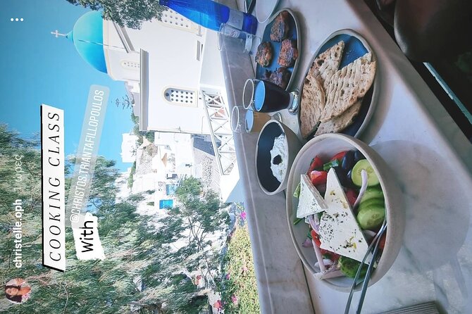 Greek Cuisine Cooking Class in Santorini with Recipes and Wine - Lunch or dinner, wine included, and why this meal feels so filling